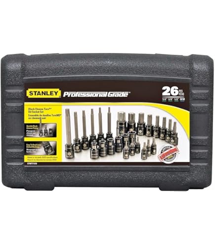 Sealey AK6232 7 Piece 3/8-inch Sq Drive Ribe Socket Bit Set 50 mm